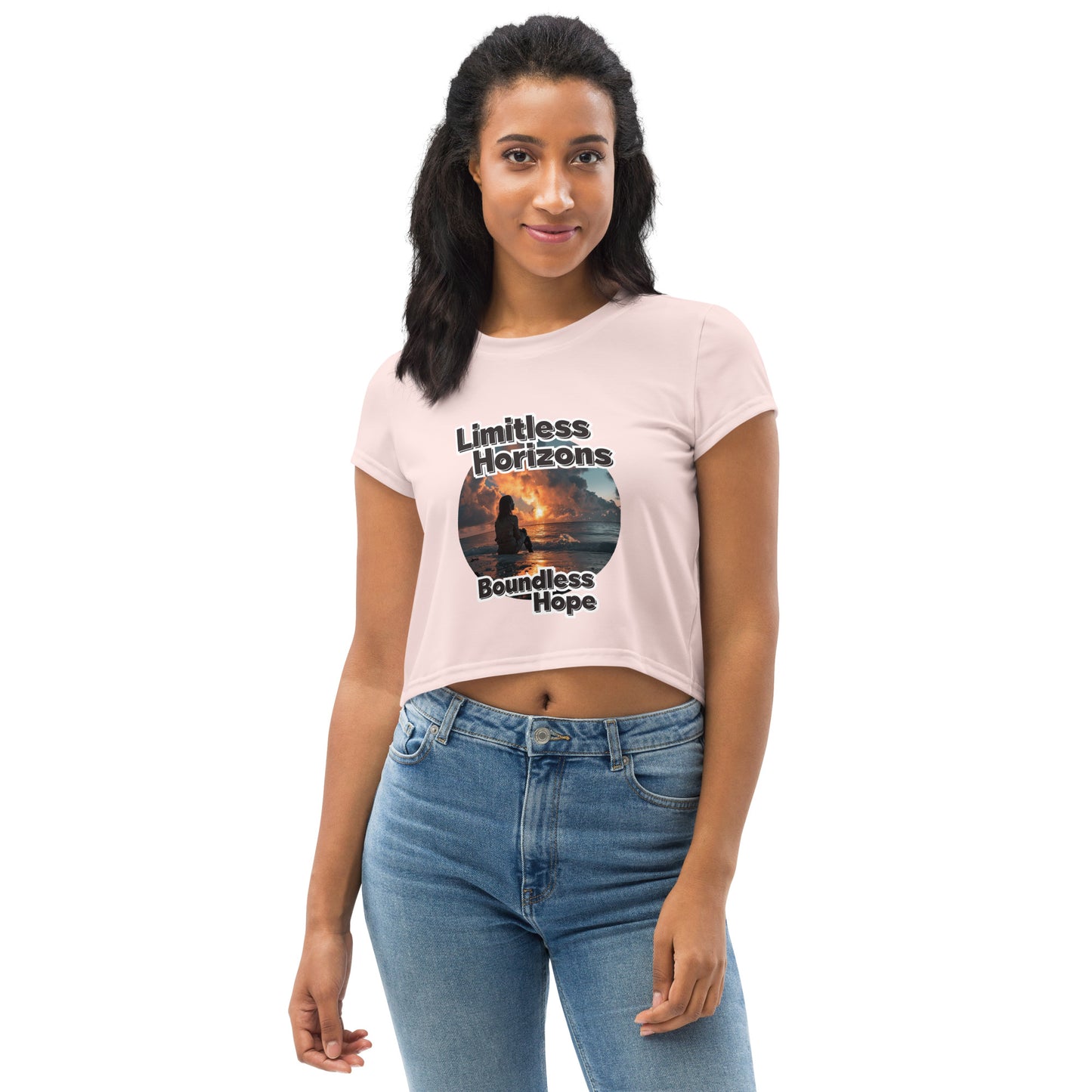Limitless Horizon Crop Tee