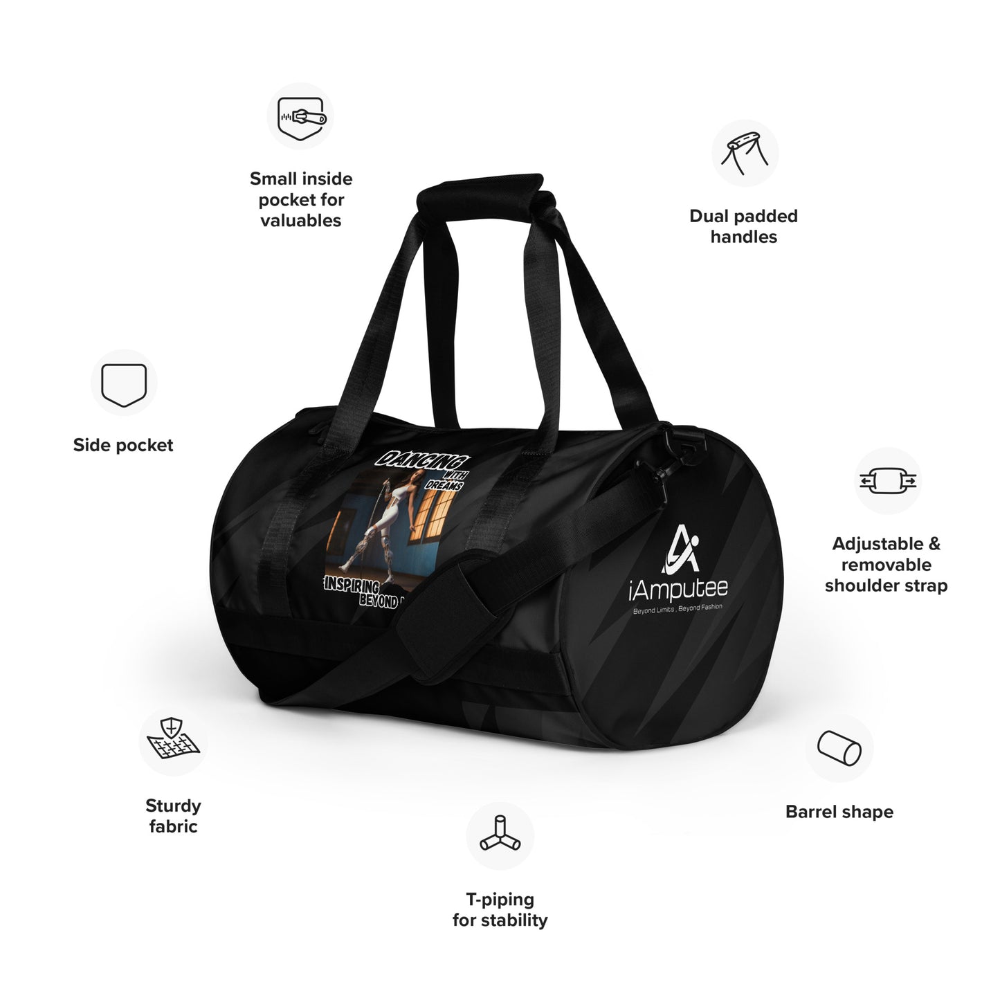 Dancing with Dreams gym bag