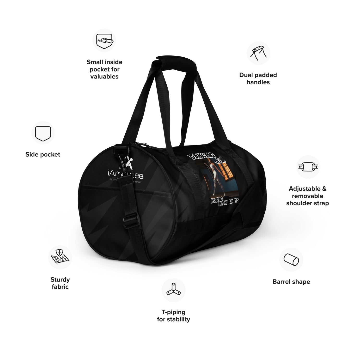 Dancing with Dreams gym bag