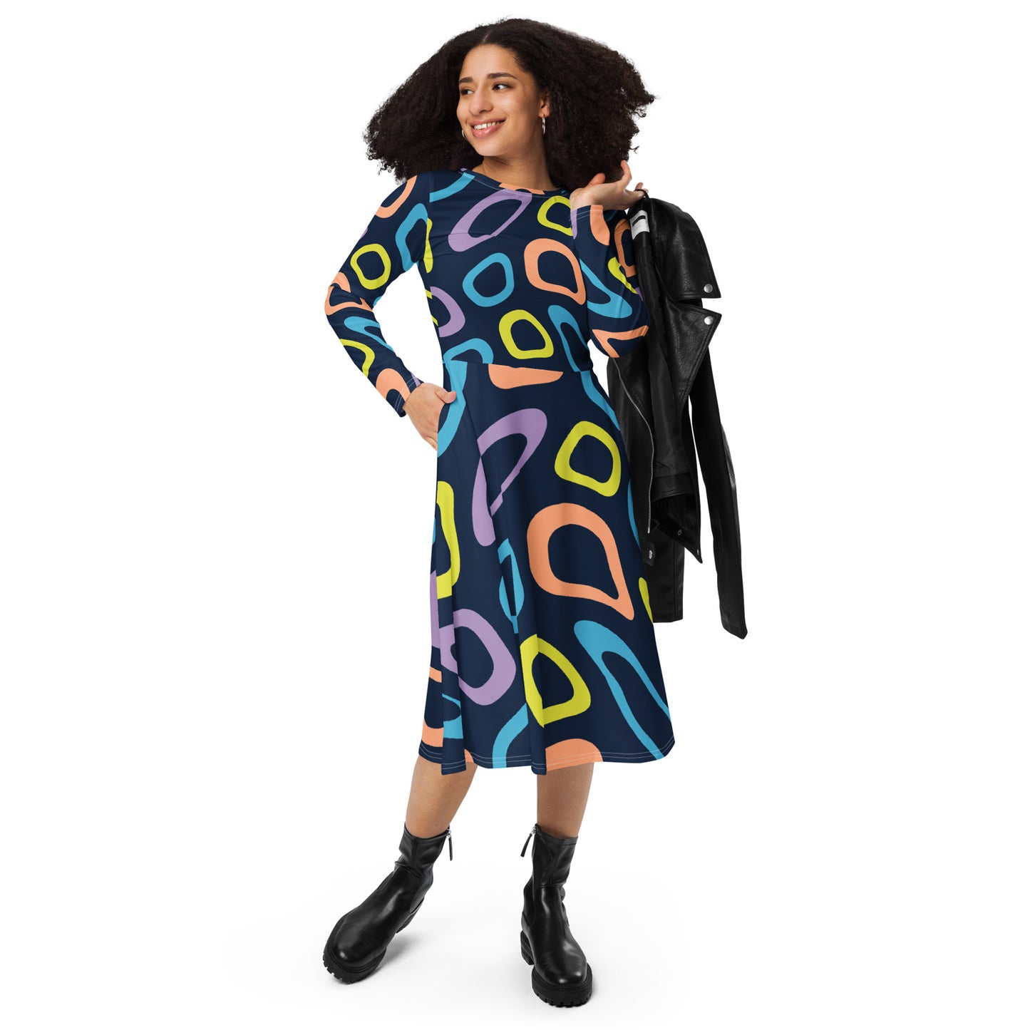 iAmputee long sleeve midi dress