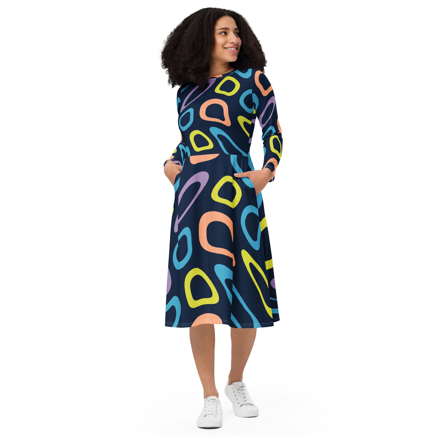 iAmputee long sleeve midi dress