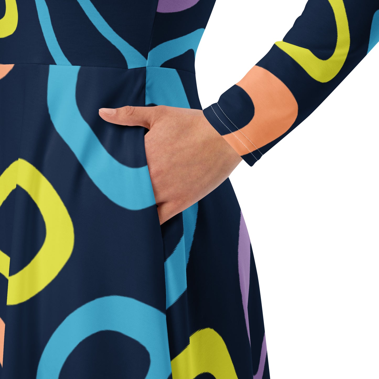 iAmputee long sleeve midi dress