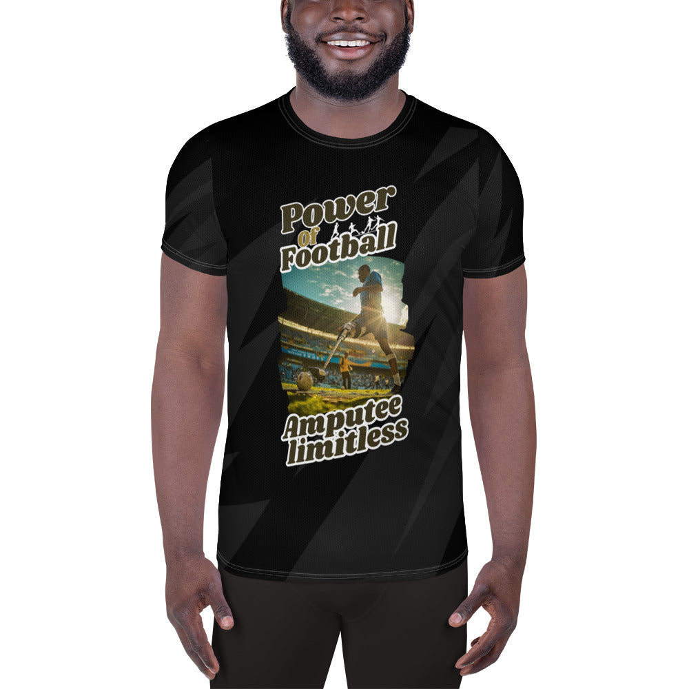 Power of Football Men's Athletic T-shirt