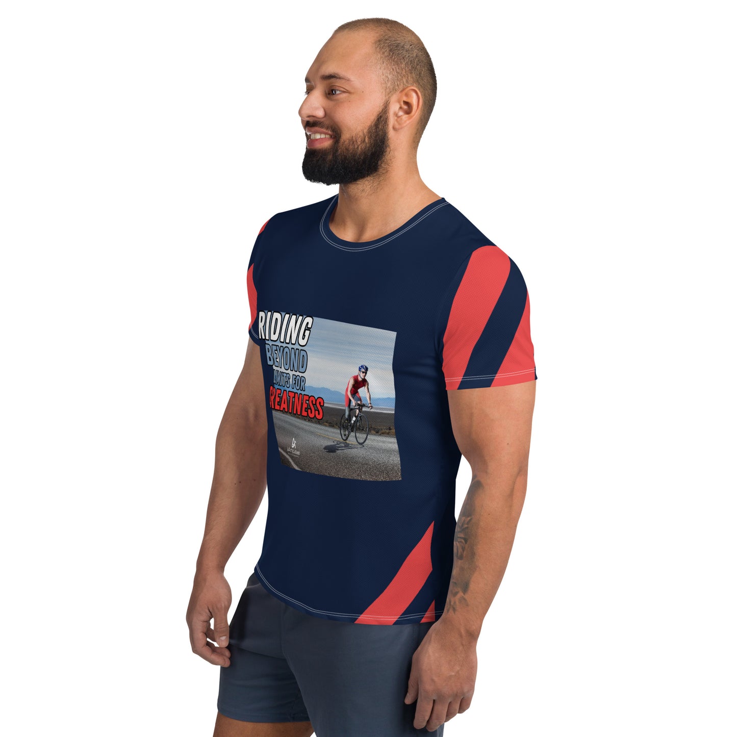 Riding Beyond Limits Men's Athletic T-shirt