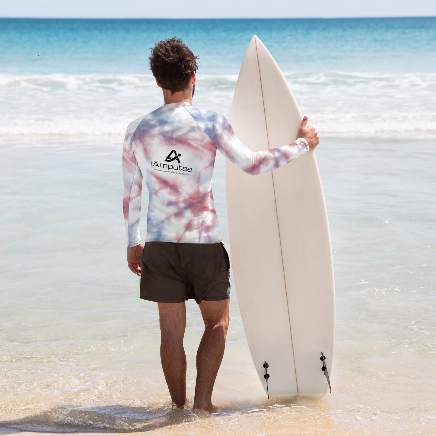 Prosthetic Ridding Waves Men's Rash Guard