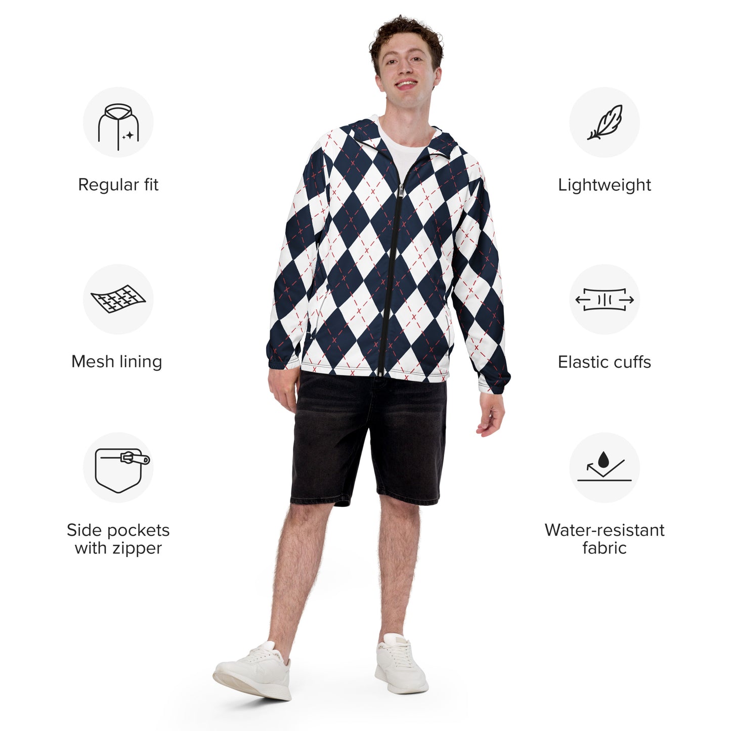 Cortavientos para hombre iAmputee