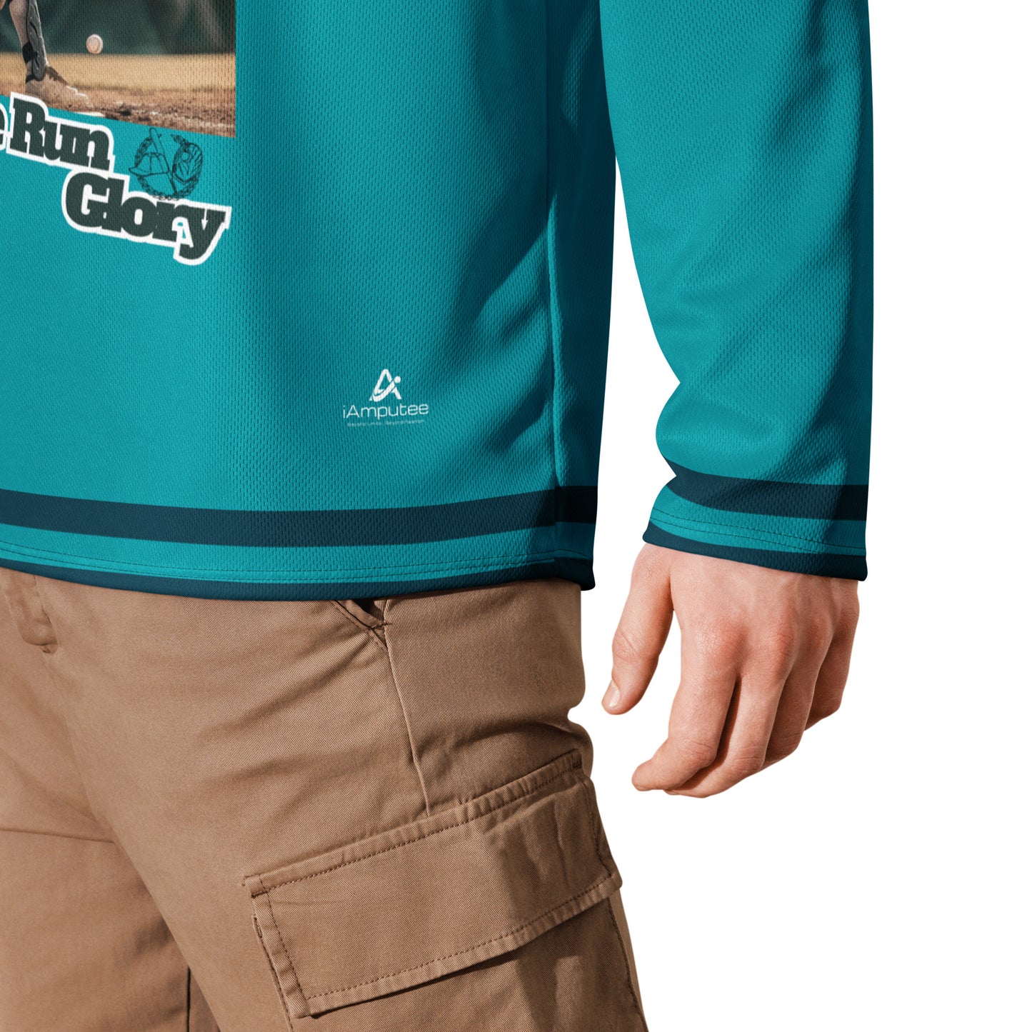 Home Run Prosthetics hockey fan jersey