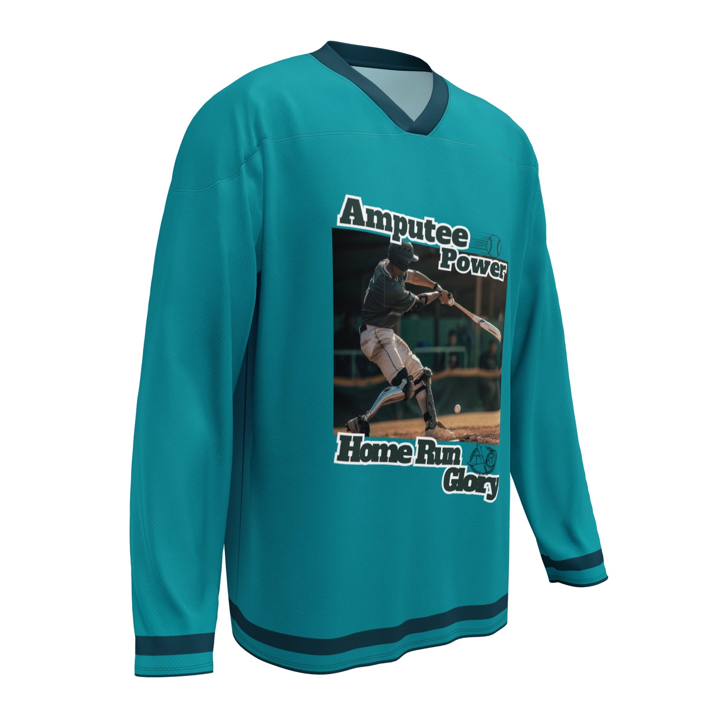 Home Run Prosthetics hockey fan jersey