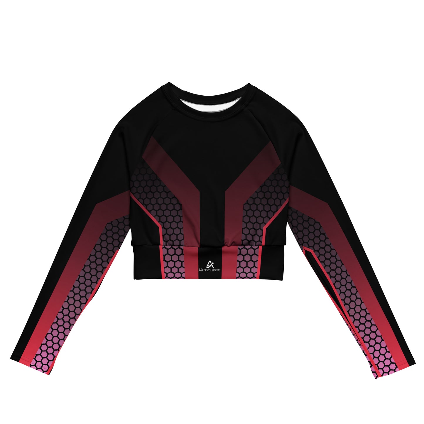 iAmputee long-sleeve crop top
