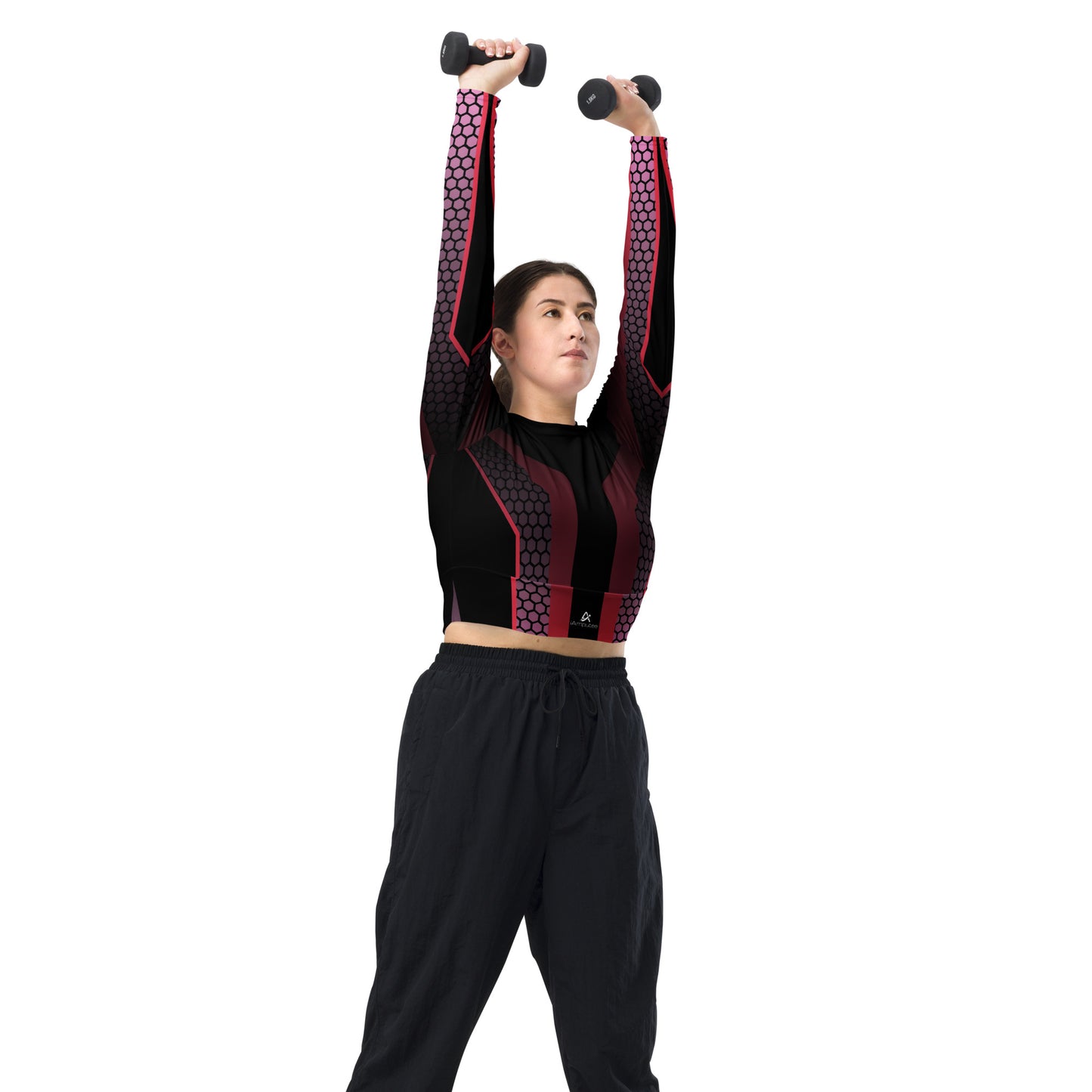 iAmputee long-sleeve crop top