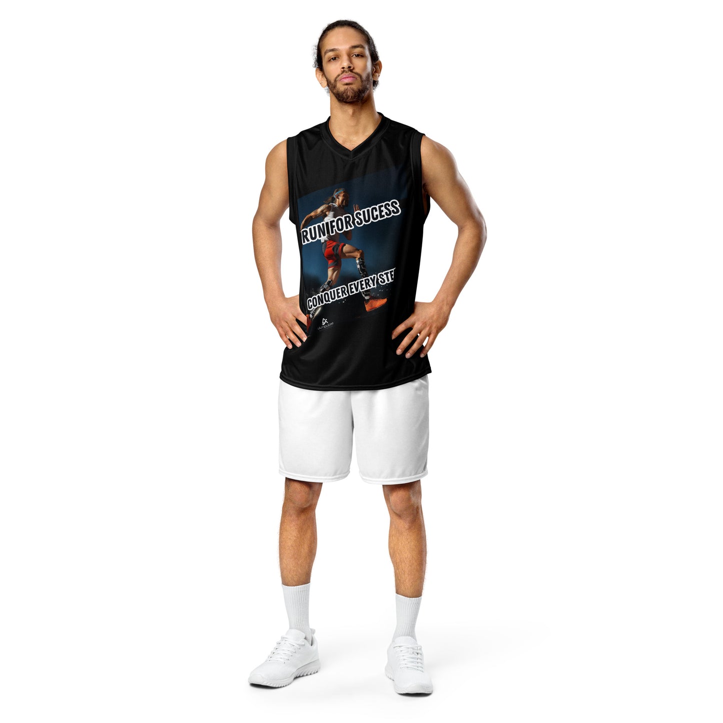 Prosthetic Runner unisex basketball jersey