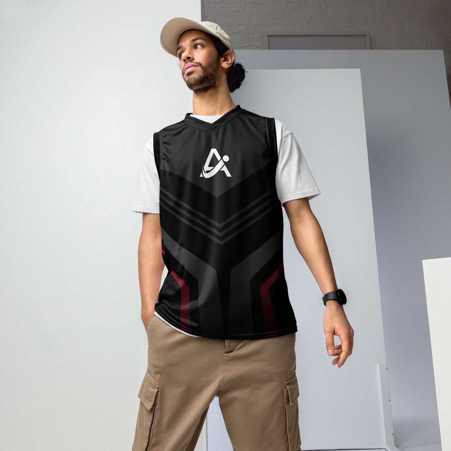 iAmputee Black basketball jersey