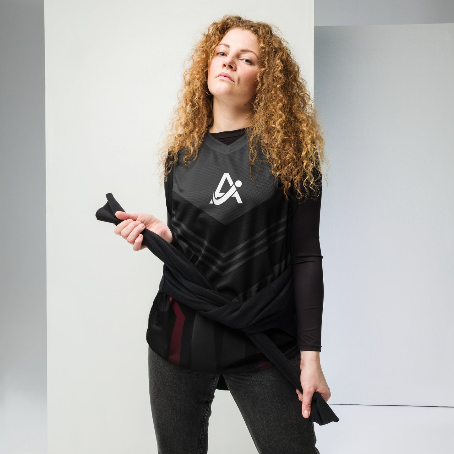 iAmputee Black basketball jersey