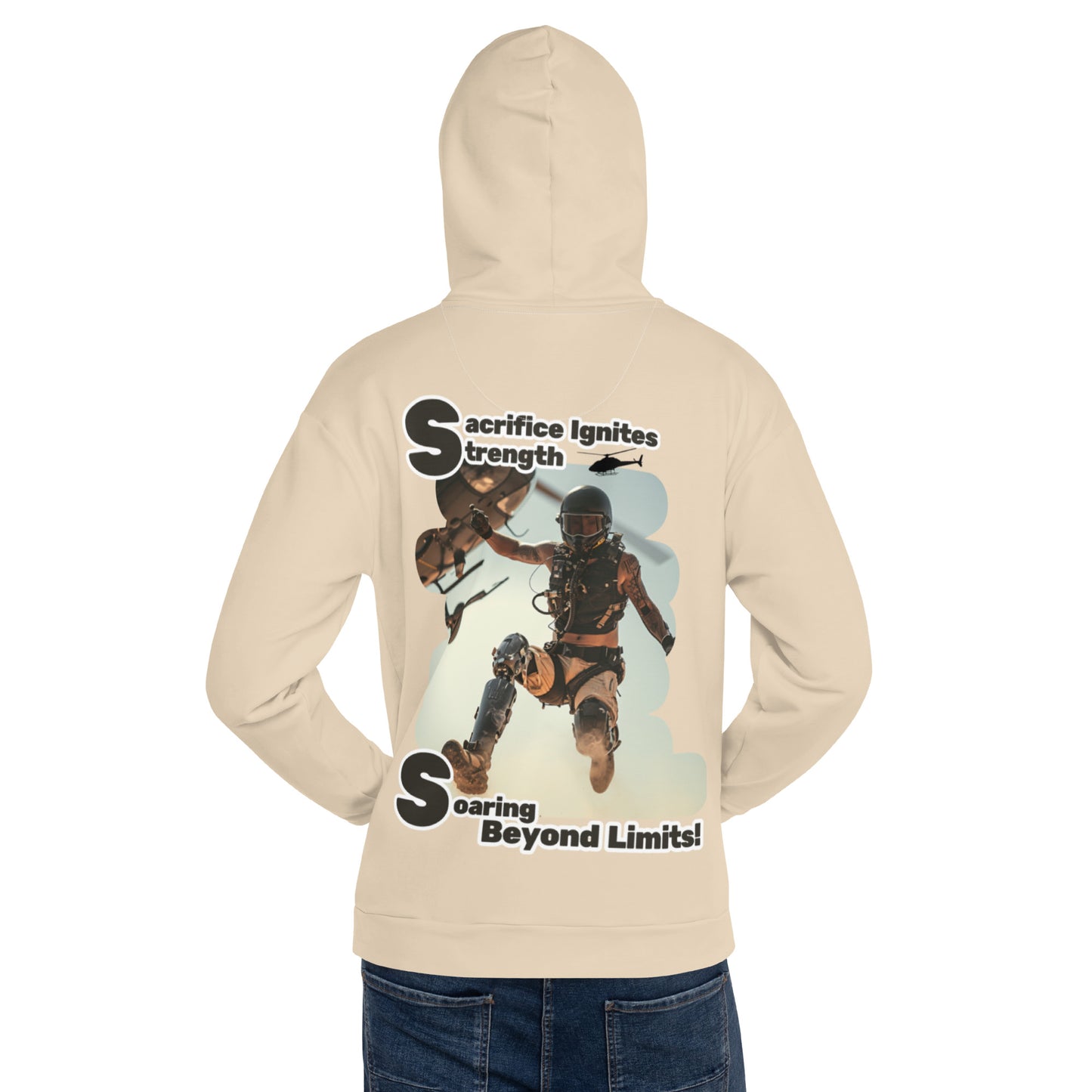 Helicopter Jump Unisex Hoodie