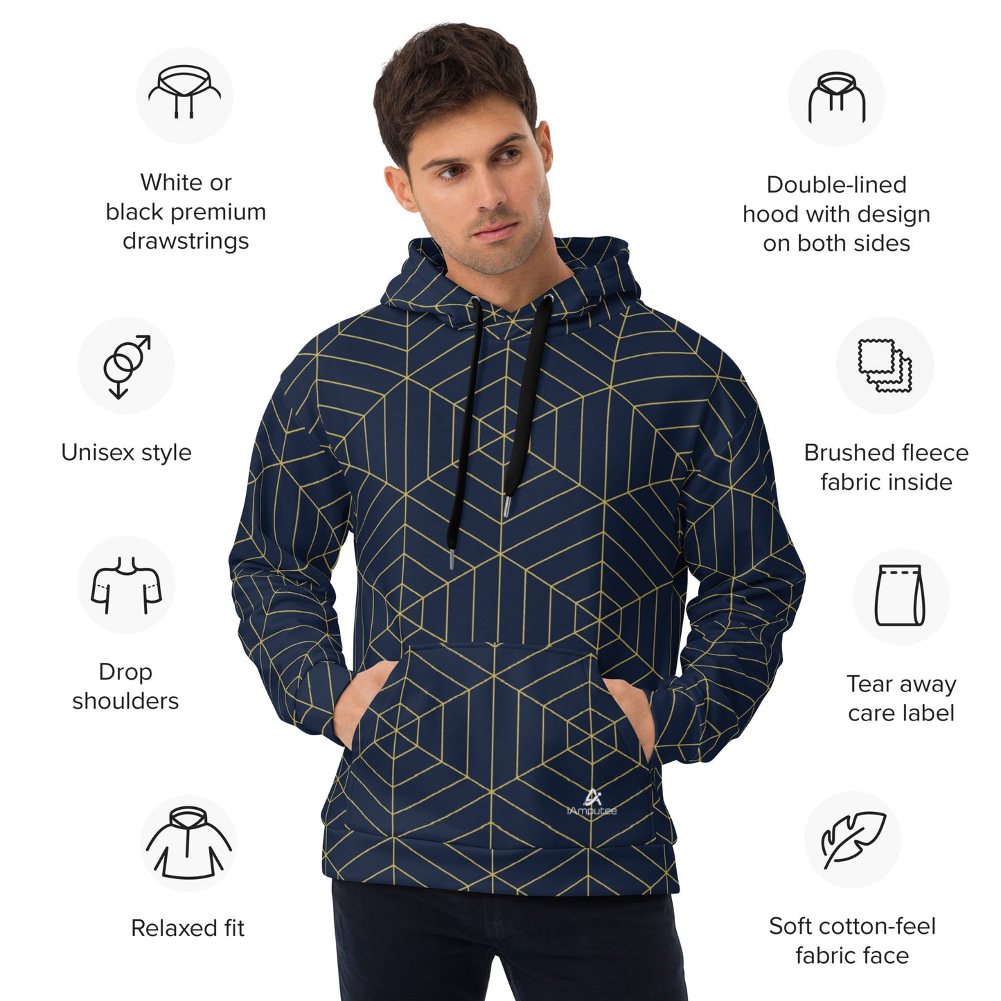 Sudadera con capucha unisex iAmputee