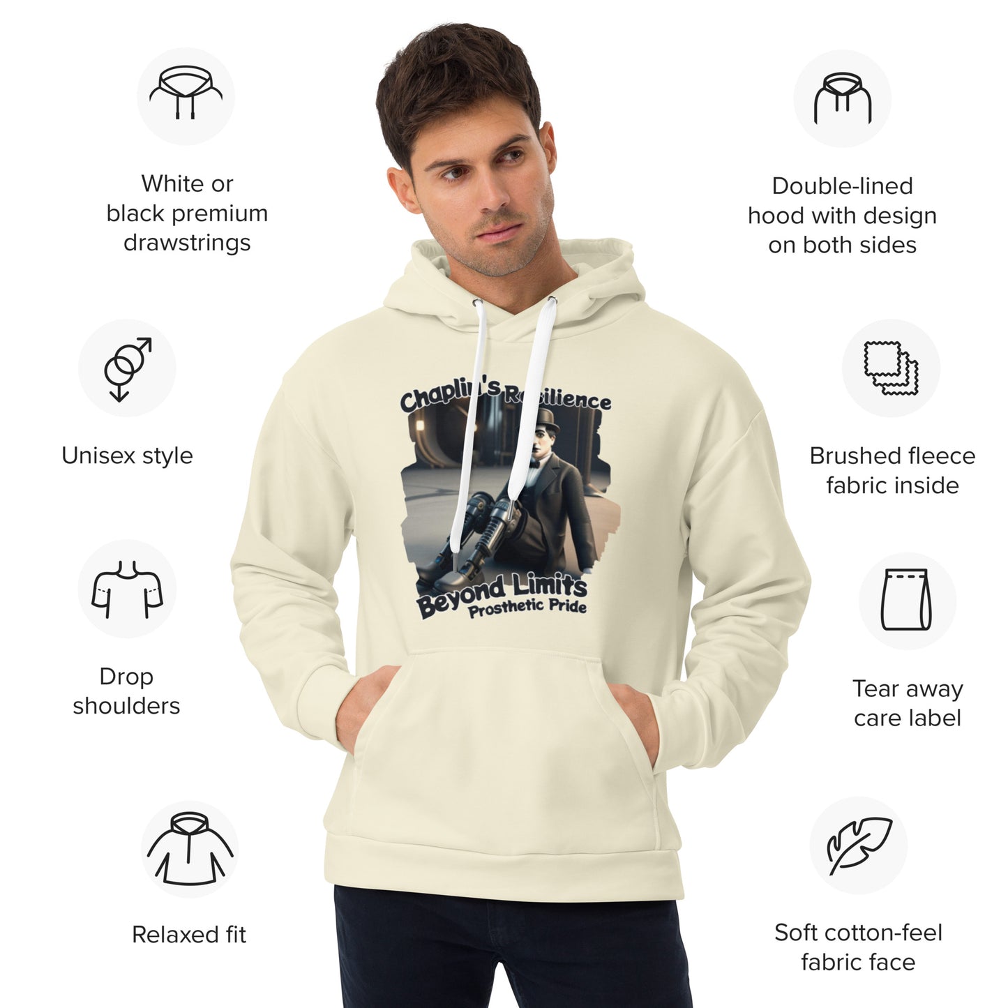 Prosthetics Chaplin Unisex Hoodie