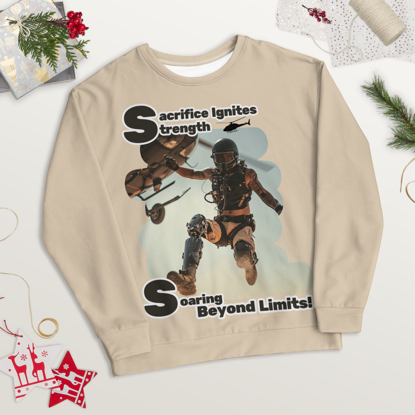 Helicopter Jump Unisex Sweatshirt