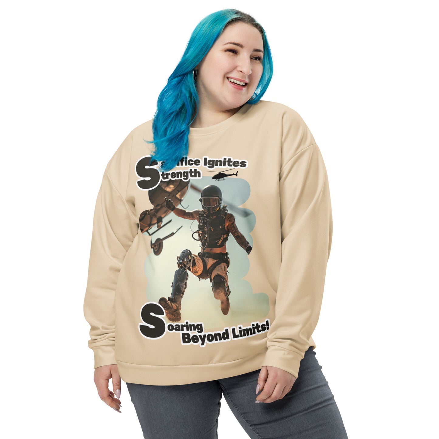 Helicopter Jump Unisex Sweatshirt
