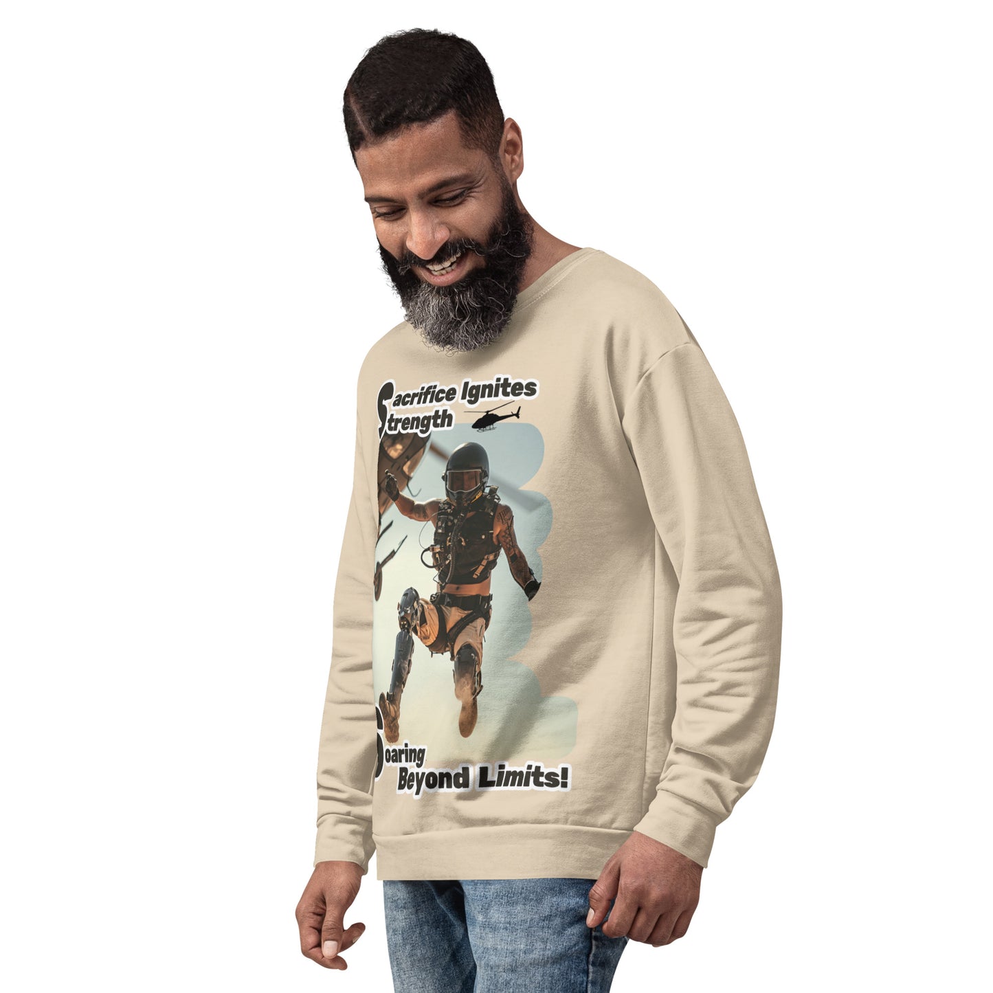 Helicopter Jump Unisex Sweatshirt