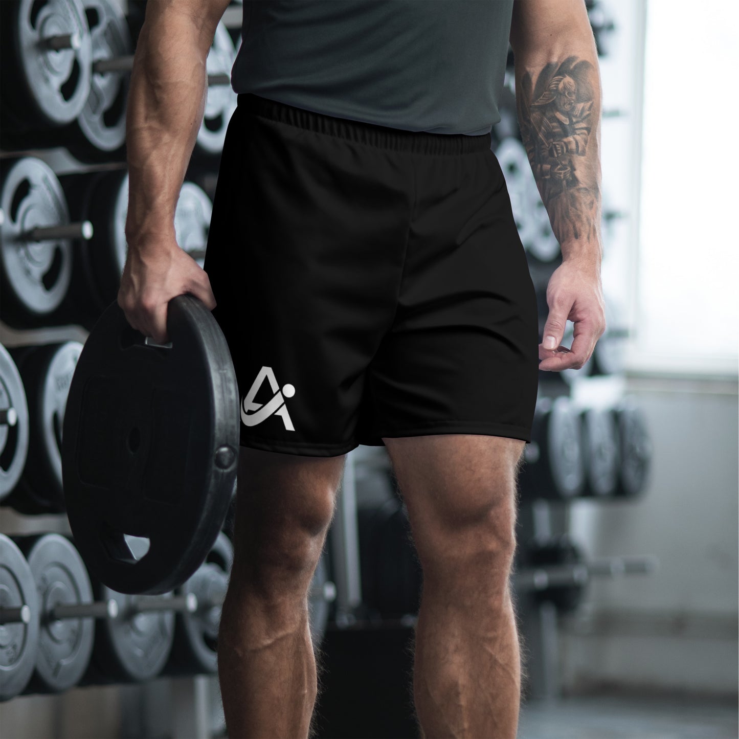 iAmputee Sports Black Unisex Athletic Long Shorts