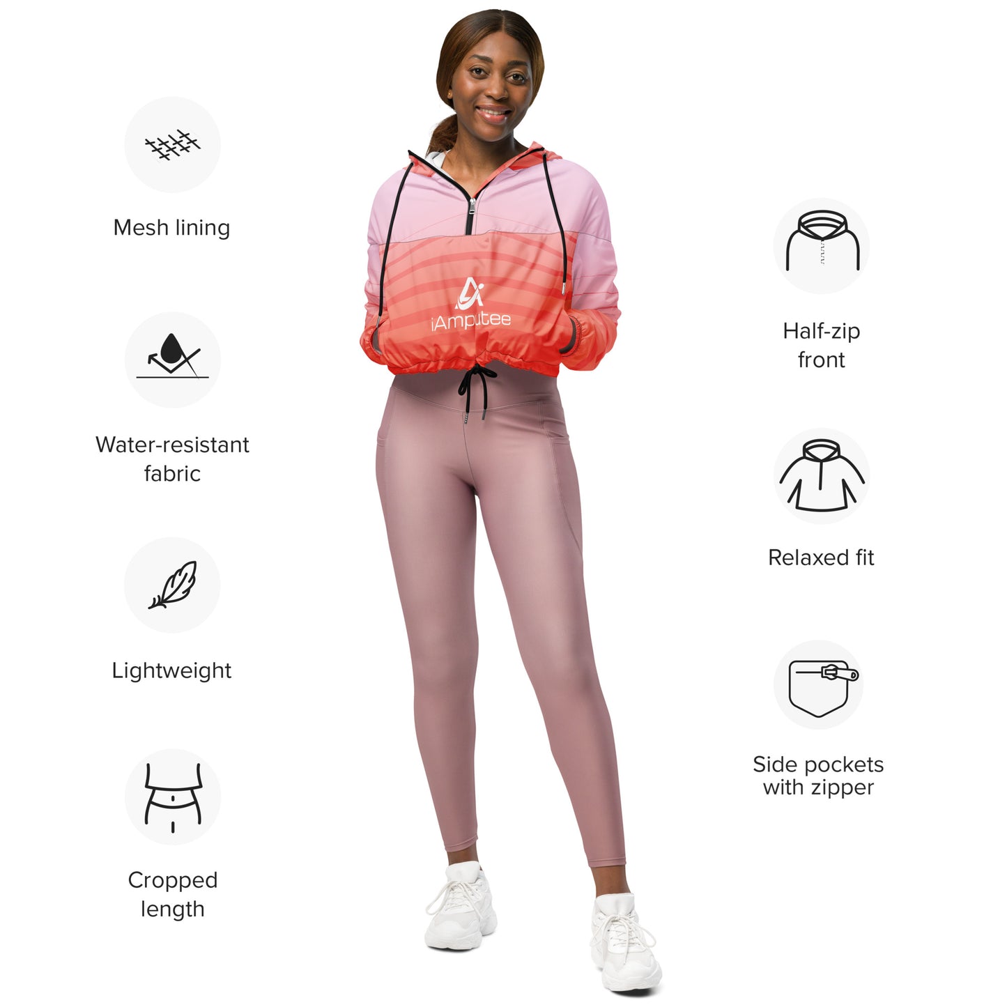 iAmputee Women’s cropped windbreaker