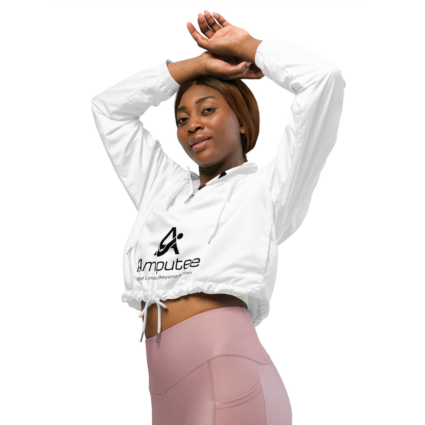 Cortavientos cropped de mujer