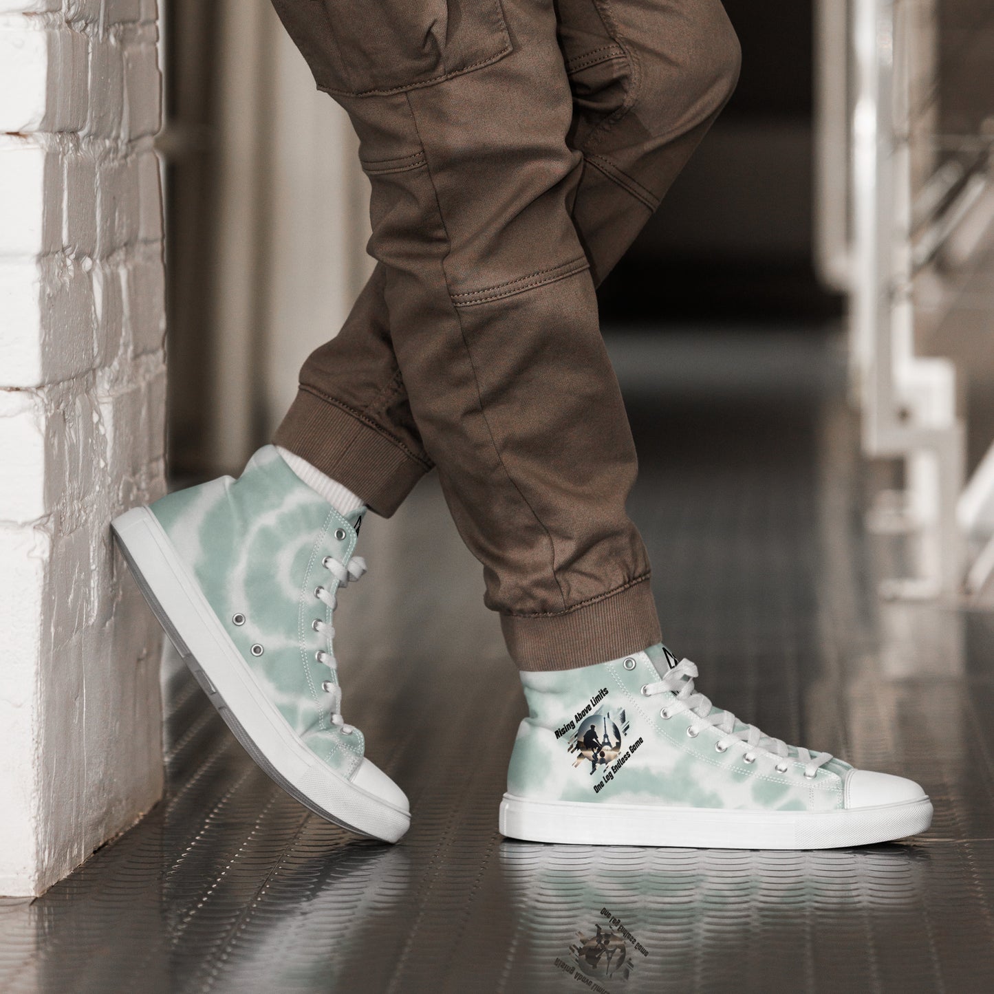 Basket in Paris Men’s high top canvas shoes