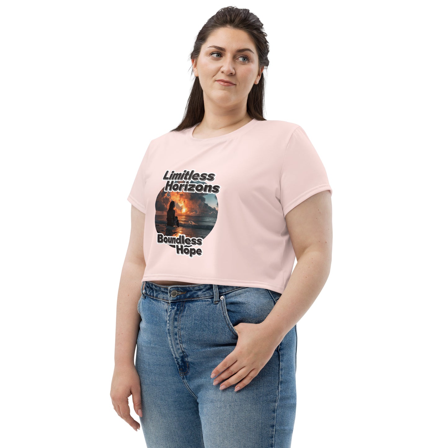 Limitless Horizon Crop Tee