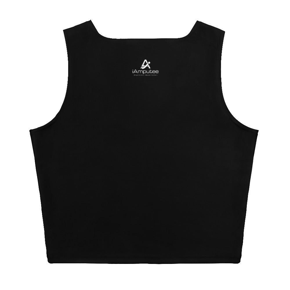iAmputee Black Crop Top