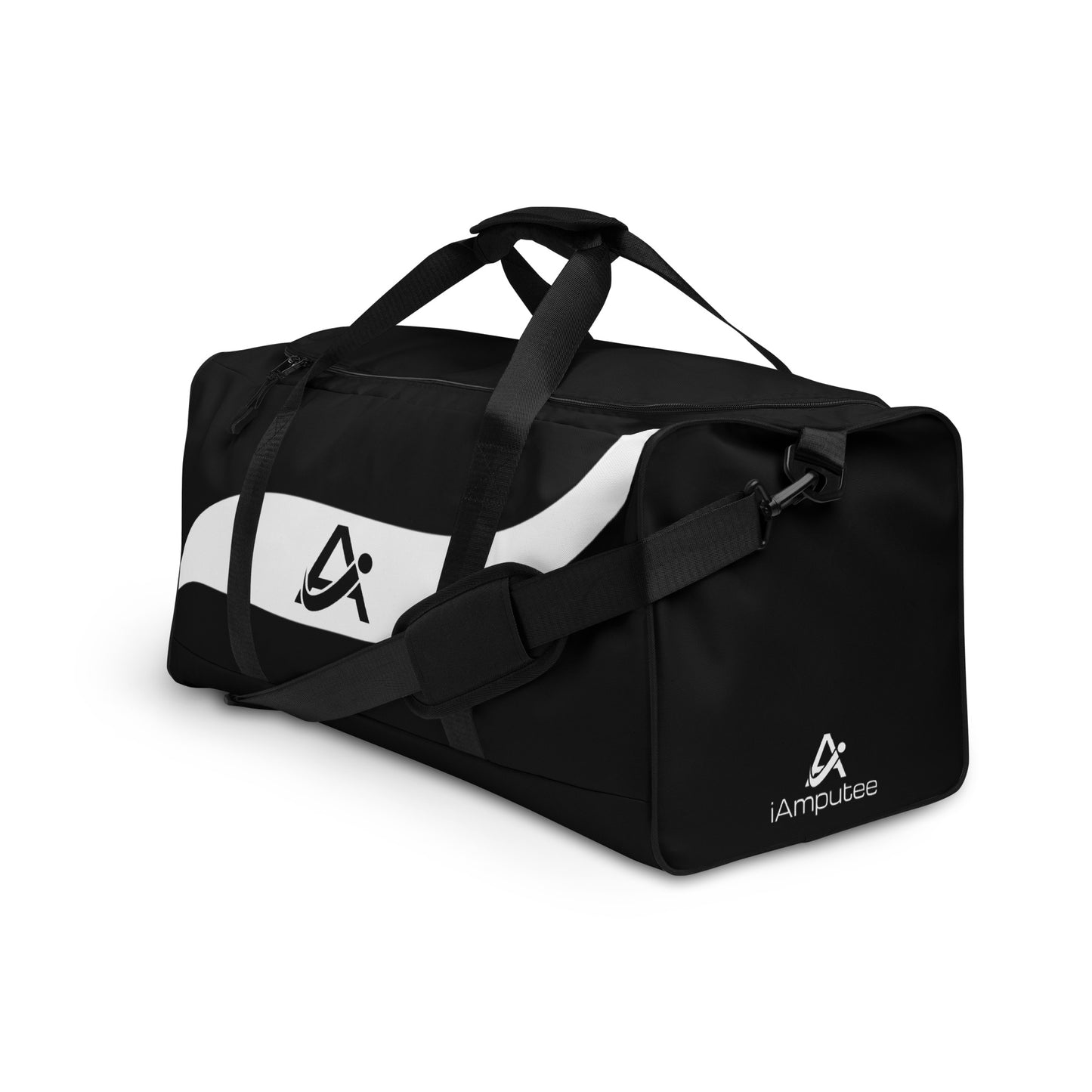 iAmputee Black & White Duffle bag