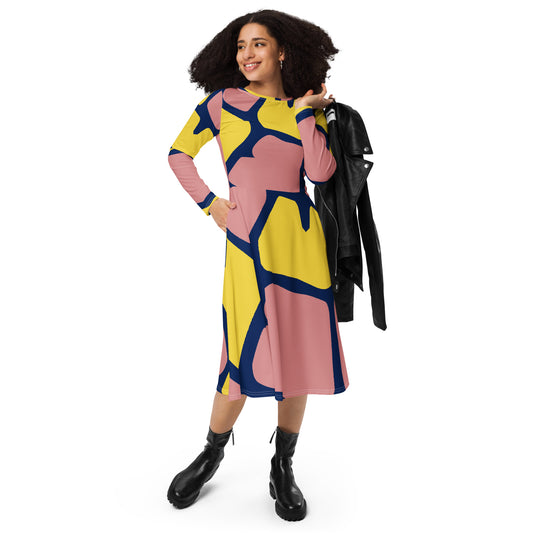 iAmputee long sleeve midi dress