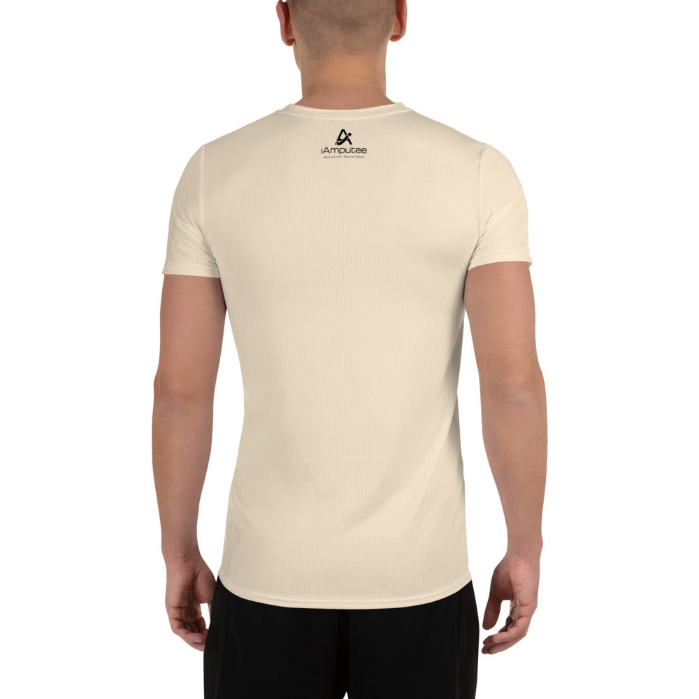 Ridding Waves on Prosthetics Men's Athletic T-shirt