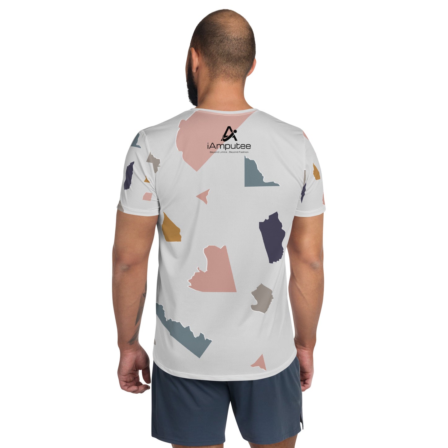 Camiseta atlética masculina Amputee Power