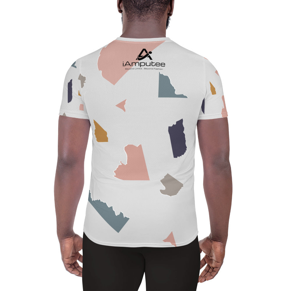 Camiseta atlética masculina Amputee Power