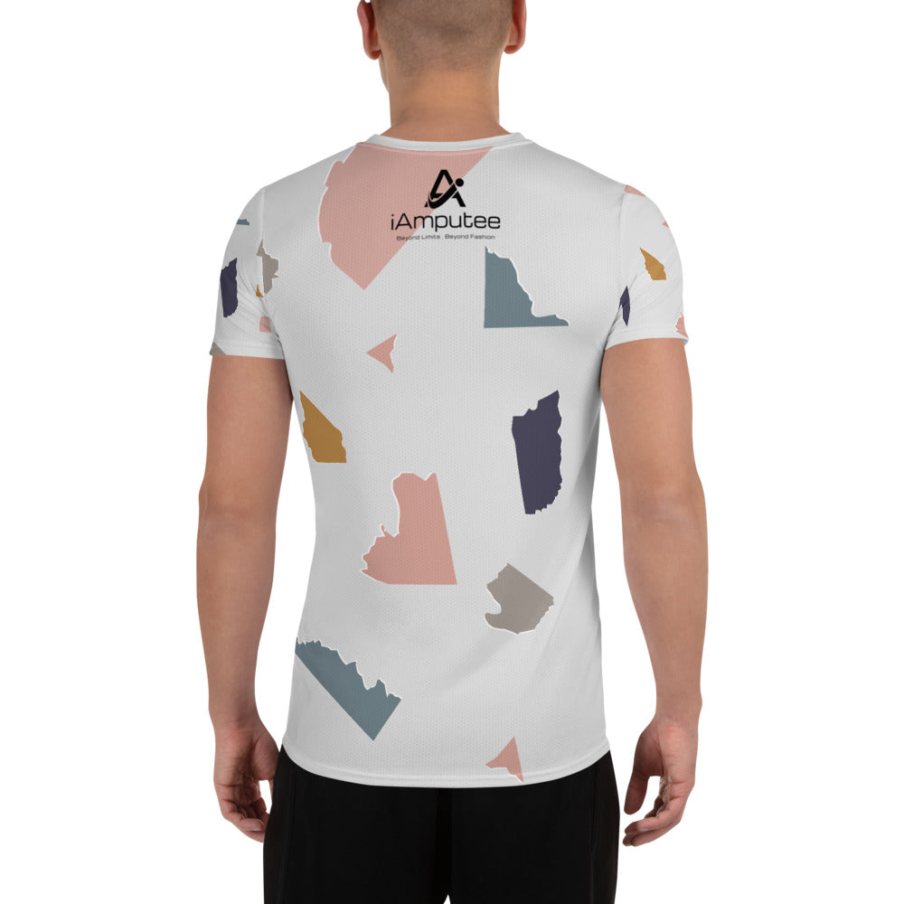 Camiseta atlética masculina Amputee Power