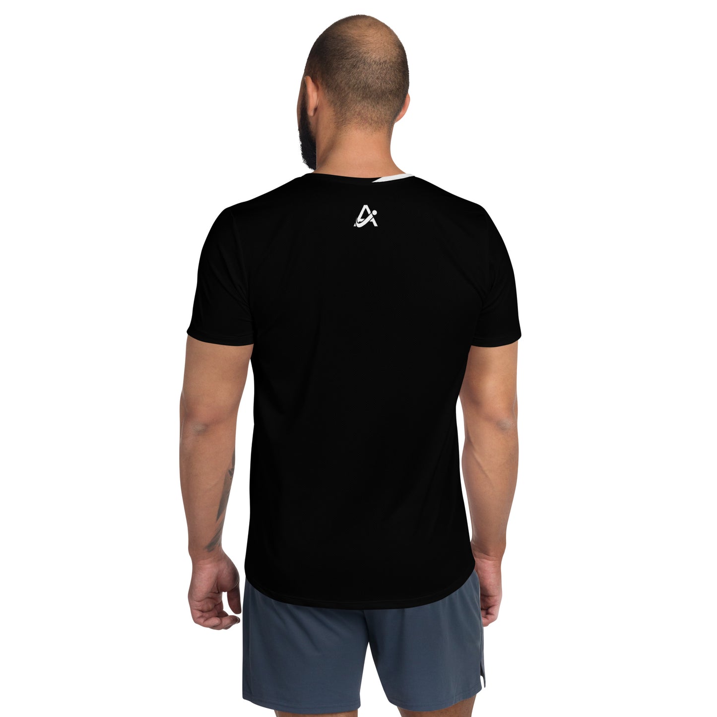 iAmputee Black & White Men's Athletic T-shirt