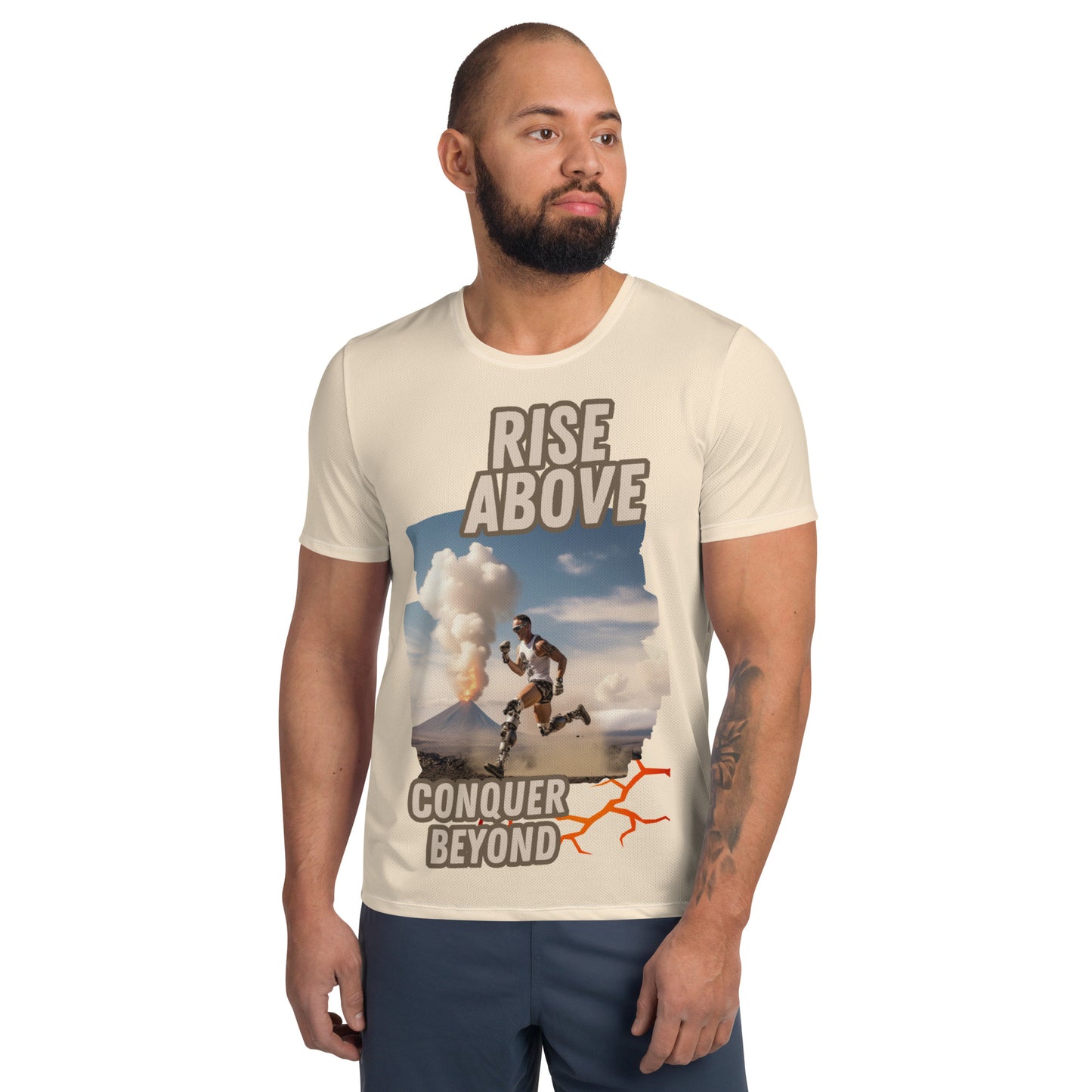 Rise Above Camiseta deportiva para hombre