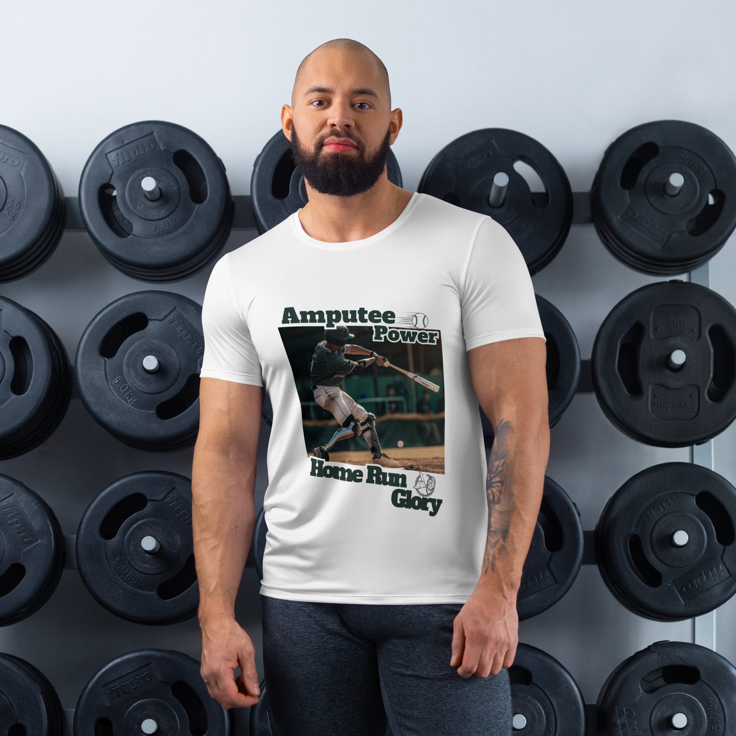 Camiseta deportiva para hombre Home Run Prosthetics 