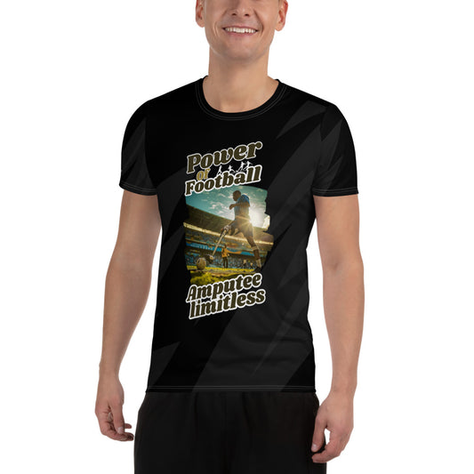 Power of Football Men's Athletic T-shirt