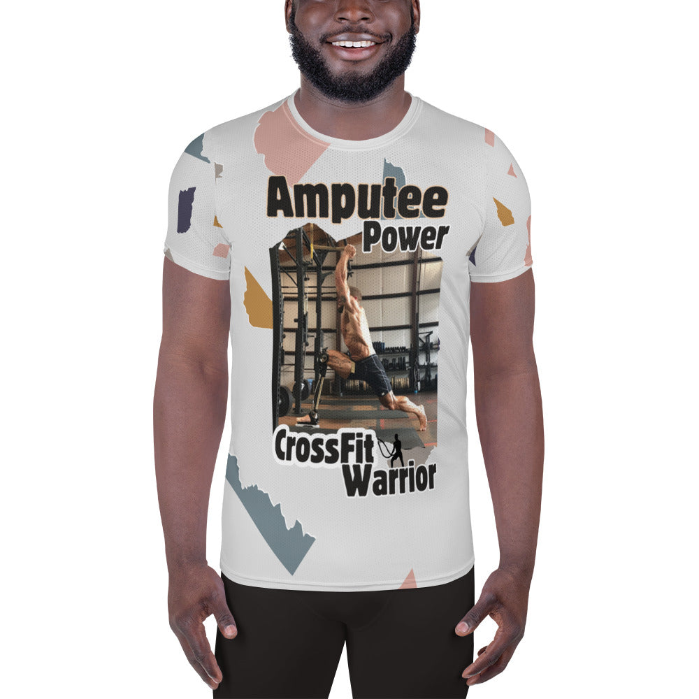 Camiseta atlética masculina Amputee Power