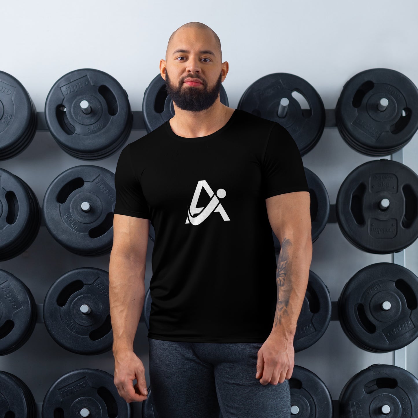 iAmputee Sports Black Men's Athletic T-shirt