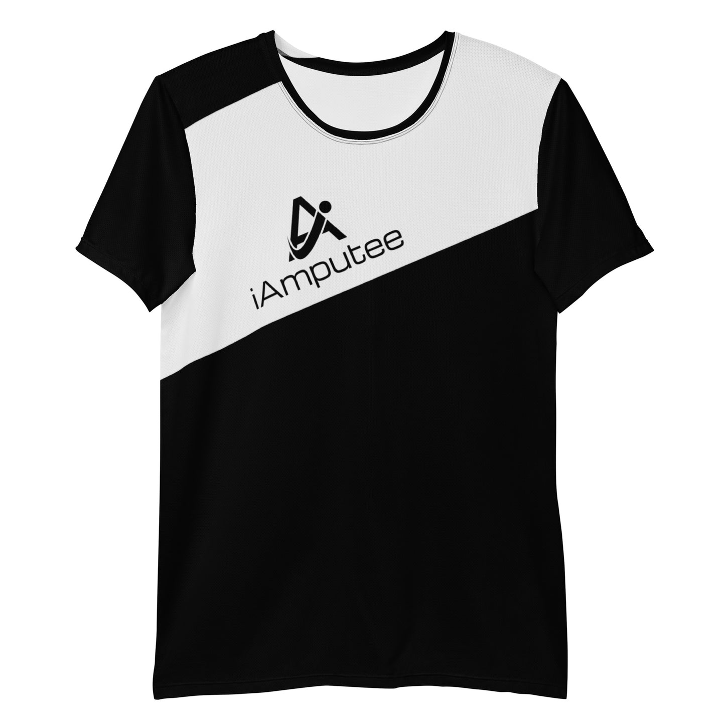 iAmputee Black & White Men's Athletic T-shirt