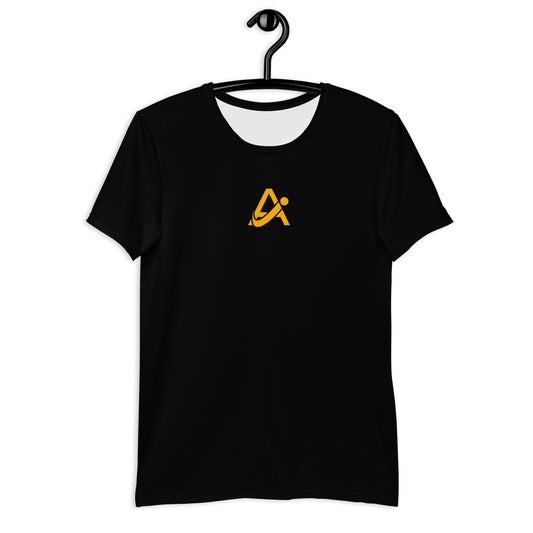 iAmputee Black & Orange Men's Athletic T-shirt