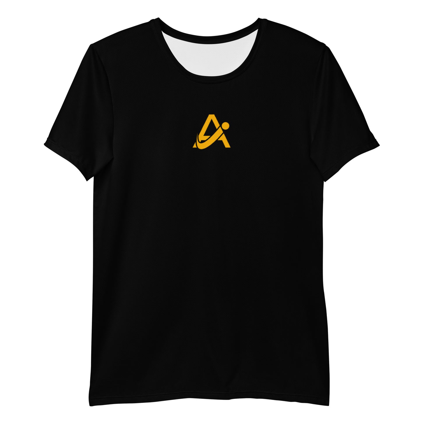 iAmputee Black & Orange Men's Athletic T-shirt