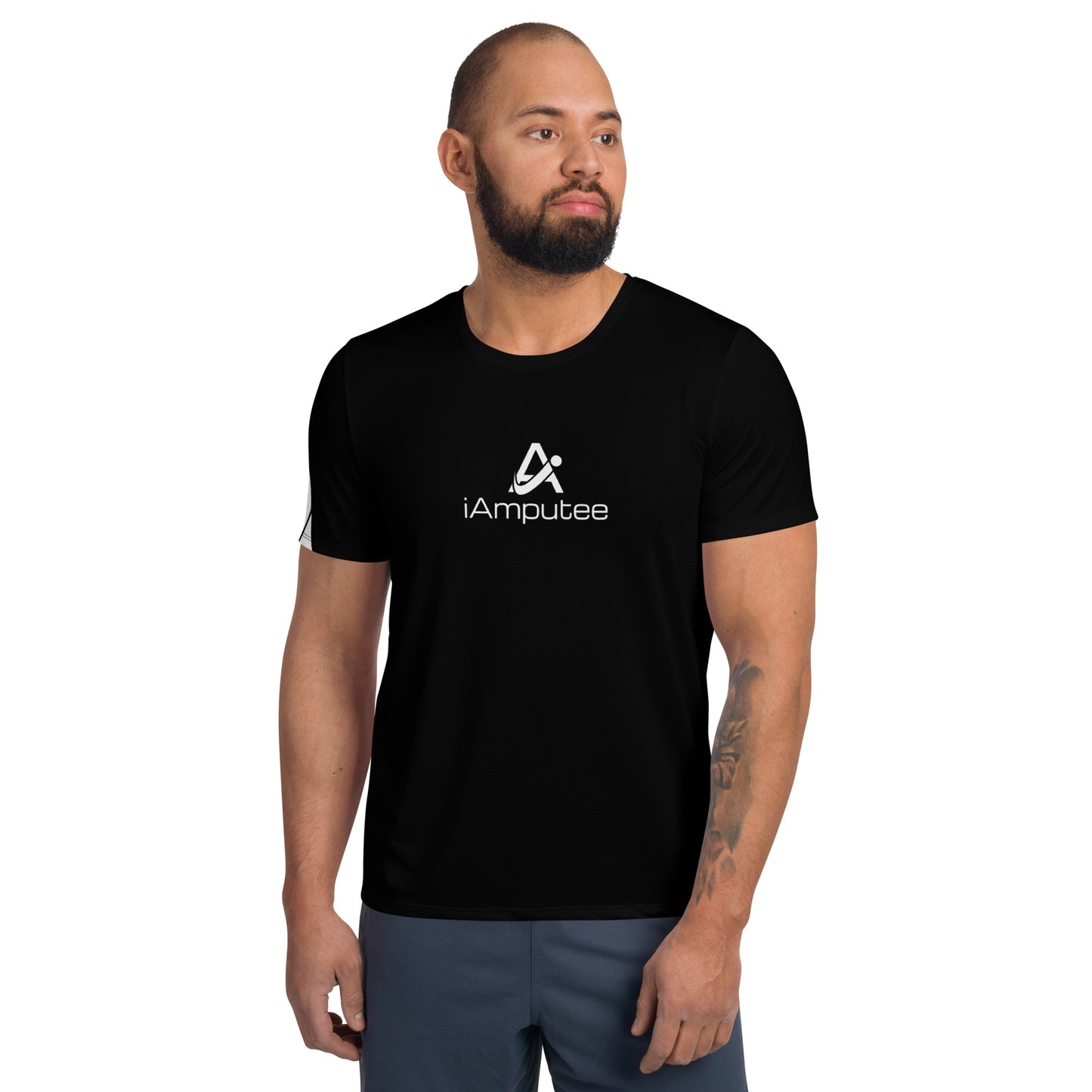 iAmputee Runner Men's Athletic T-shirt