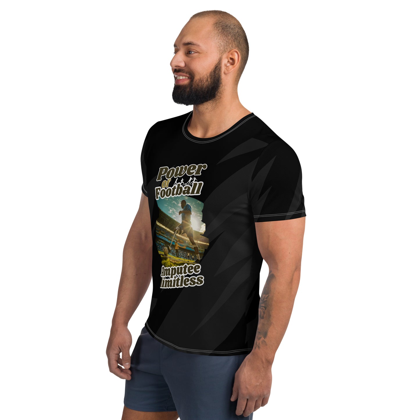 Power of Football Men's Athletic T-shirt