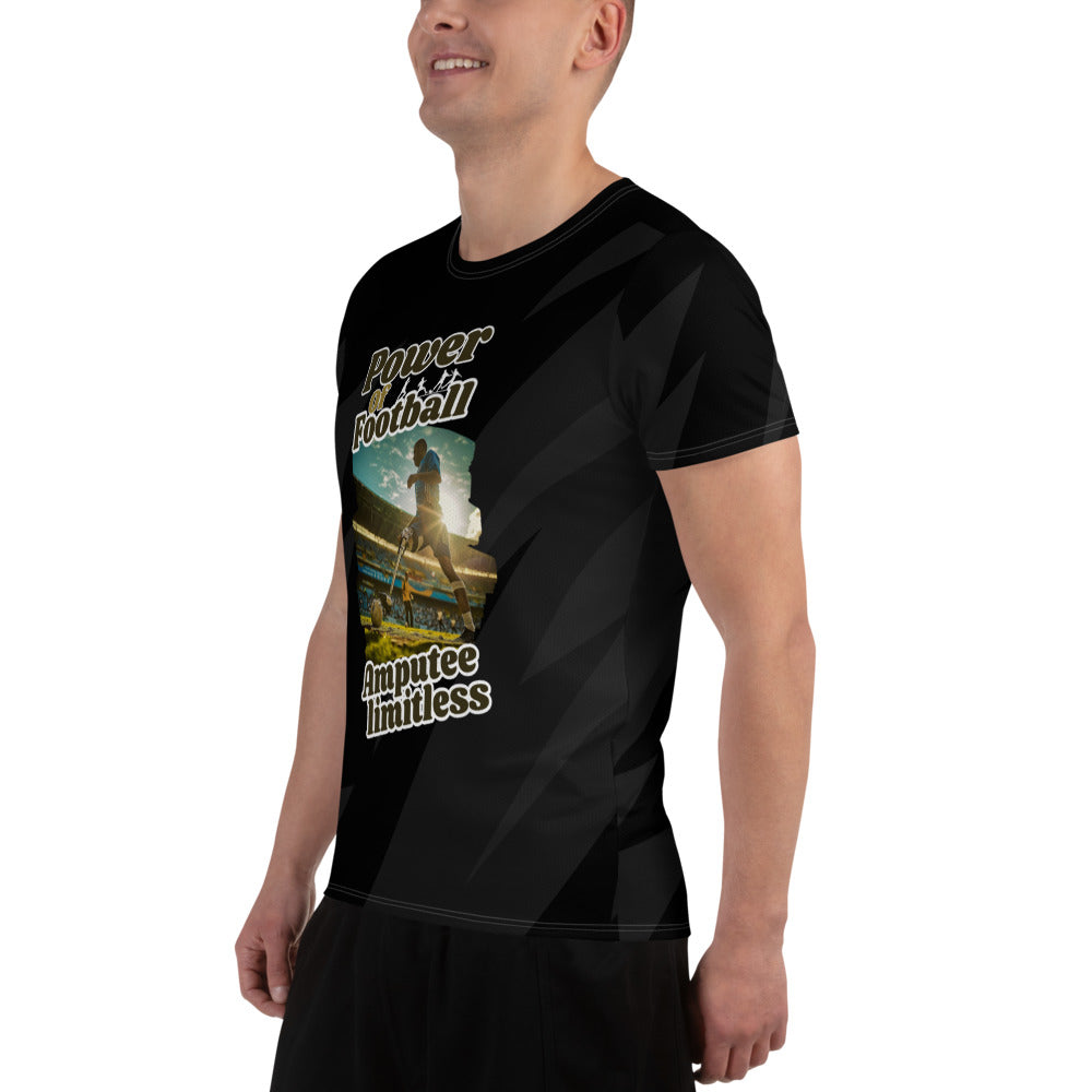 Power of Football Men's Athletic T-shirt