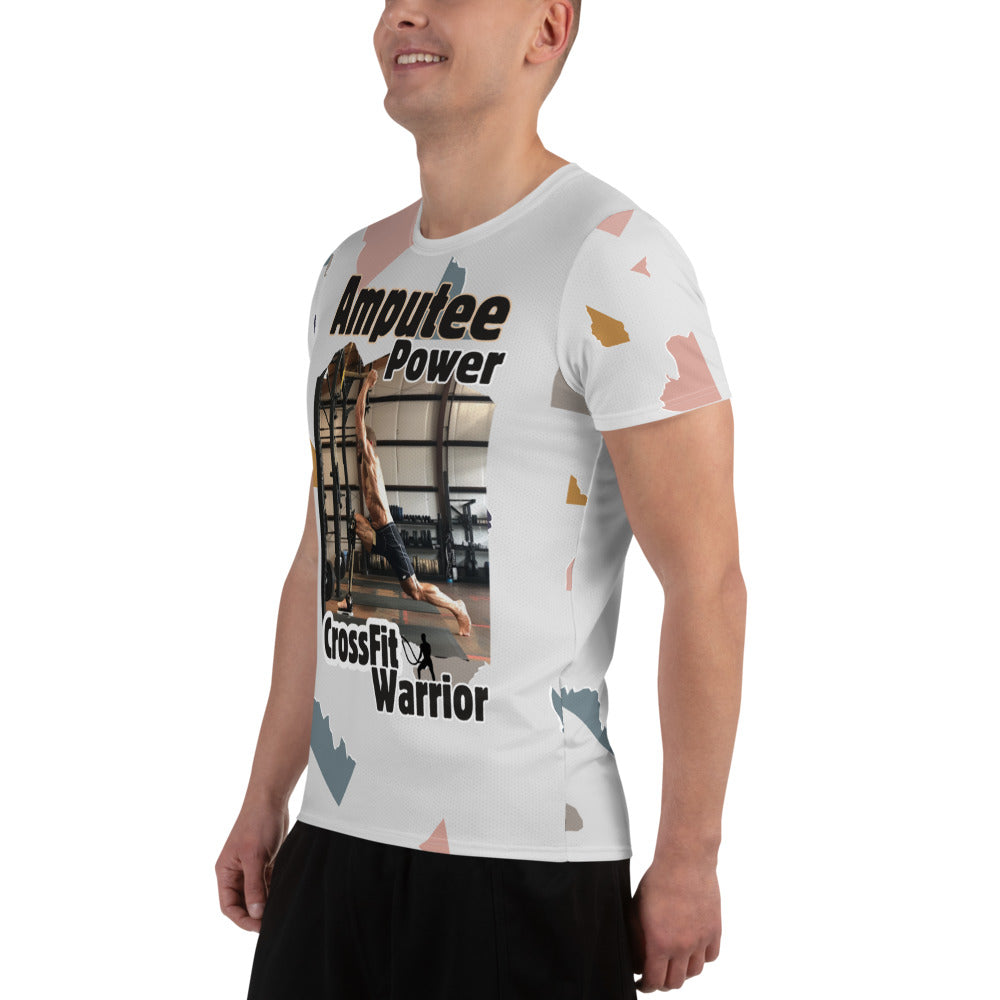Camiseta atlética masculina Amputee Power