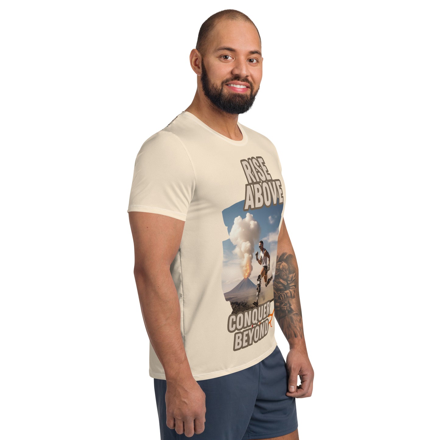 Rise Above Camiseta deportiva para hombre