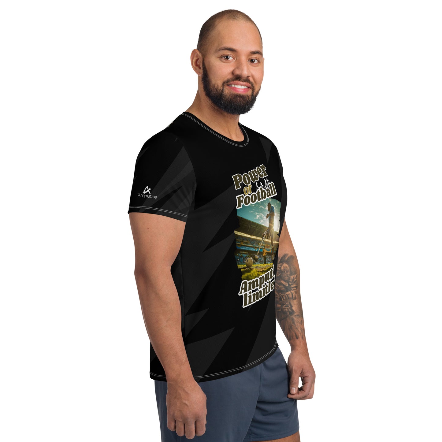 Power of Football Men's Athletic T-shirt